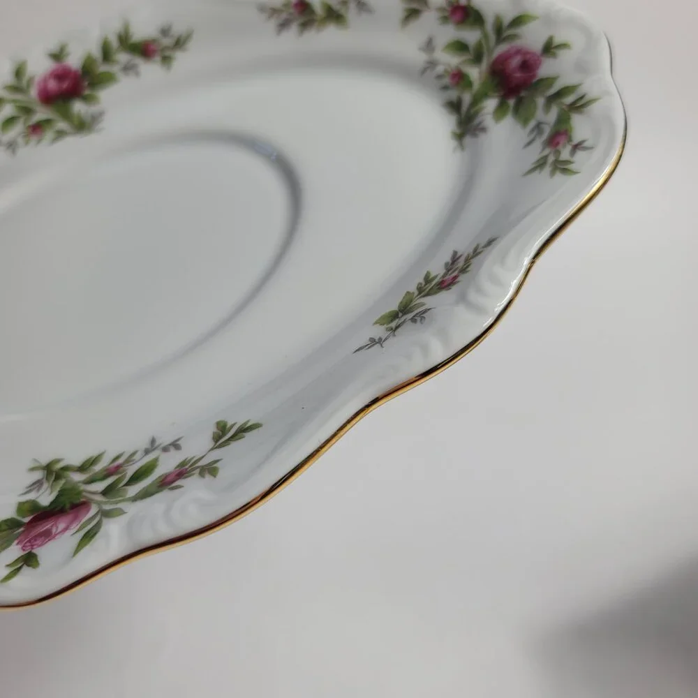 Traditions China Johann Haviland Moss Rose Gravy Boat & Underplate Pink Roses